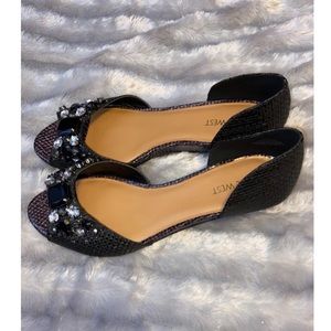 Nine West Open Toe Low Heeled Flats
